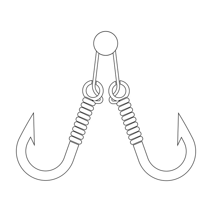 Hook icon vector