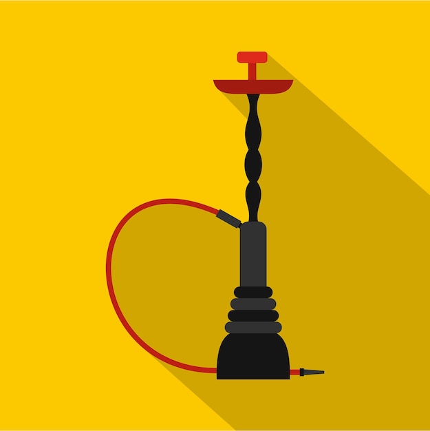 Hookah icon flat illustration of hookah vector icon for web