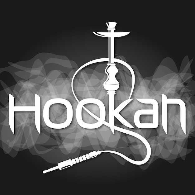 Hookah for relaxation and white smoke