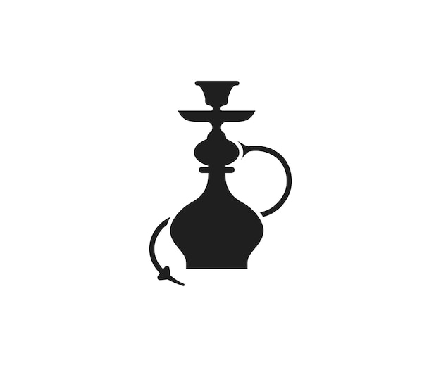 Hookah vector icon on white background