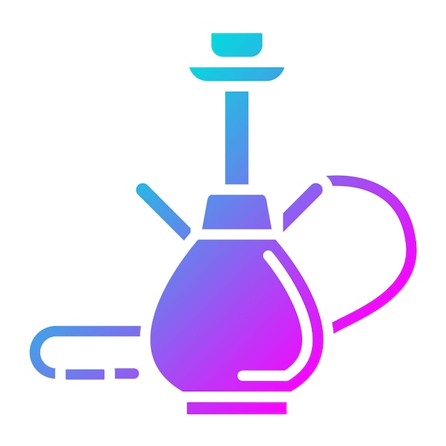 Vector hookah vector illustration style