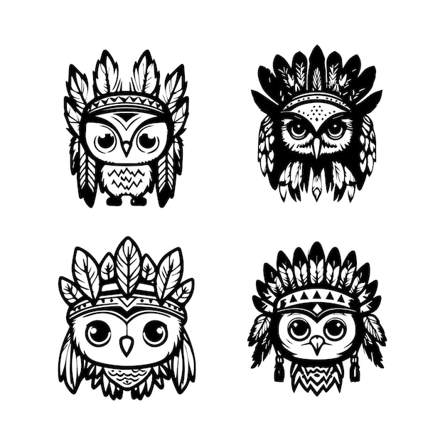 Hoot hoot Our kawaii owl wearing Indian chief accessories collection is here