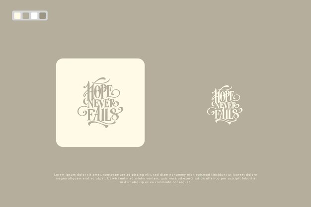 Hope never fails hand drawn Hand Lettering Biblical phrases Vector Biblical Calligraphy quotes