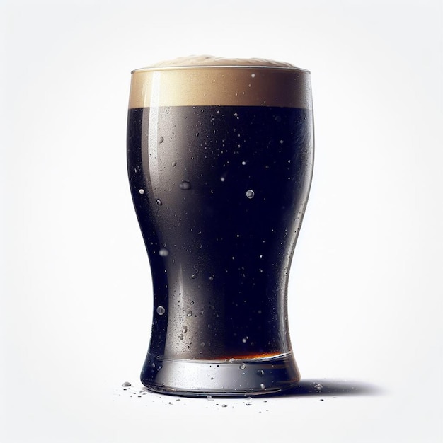 Vector hoppy glass pint mug of beer vector illustratie geïsoleerd op wit icoon emoji behang ale draft