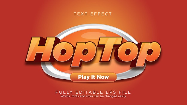 HopTop Game Teksteffect Lettertype