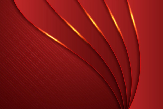 Vector horizontal abstract background in red color