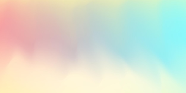 Horizontal abstract pastel color hologram background design