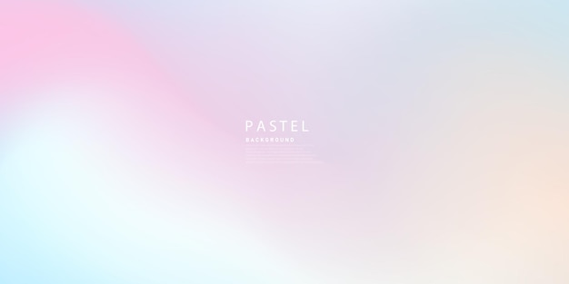 Horizontal Abstract Pastel Color Hologram Background Design