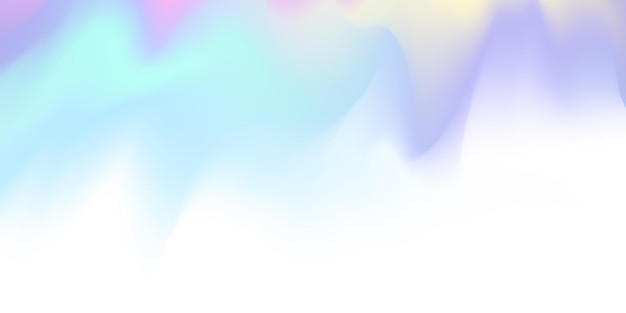 Vector horizontal abstract pastel color hologram background design