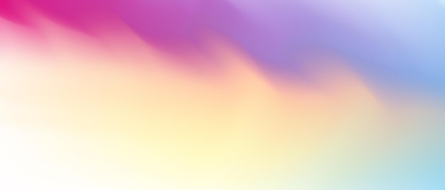 Horizontal Abstract Pastel Color Hologram Background Design