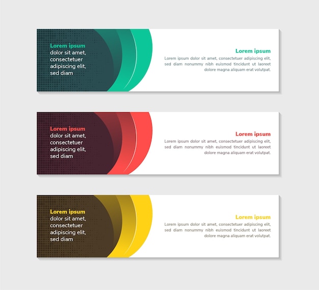 Horizontal Background green red and yellow gradient Colors Website Banner Web Layout Ad