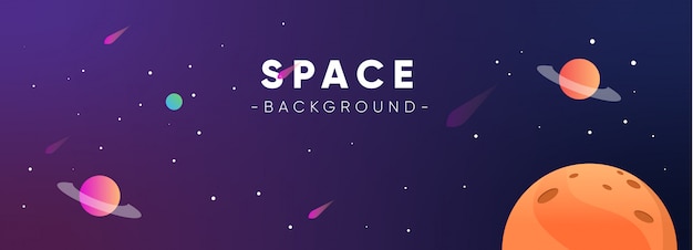 Vector horizontal background illustration space