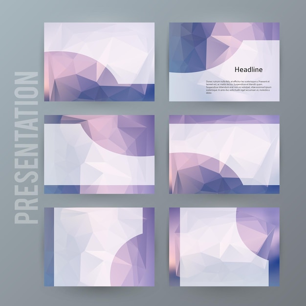 Горизонтальный фон баннера Элемент дизайна PowerPoint precentation08