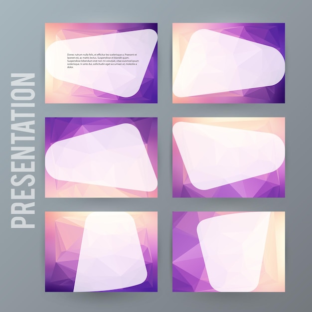 Горизонтальный фон баннера Элемент дизайна PowerPoint precentation11