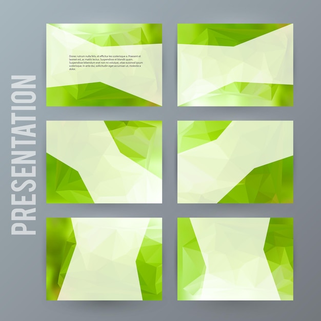 Vector horizontal banner background design element powerpoint precentation12