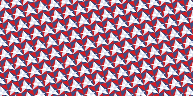Горизонтальный баннер с абстрактным геометрическим рисунком Винтажный патриотический праздник празднования фона