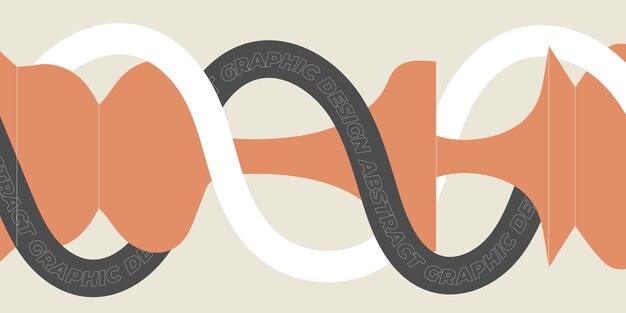 Horizontal banner with vivid abstract design energetic rotational patterns and rugged brutalist