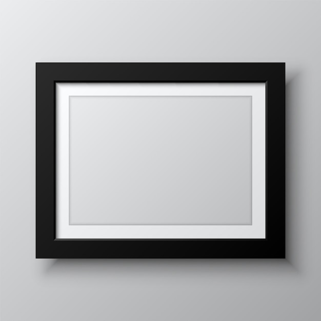 Horizontal Blank Picture Frame Isolated