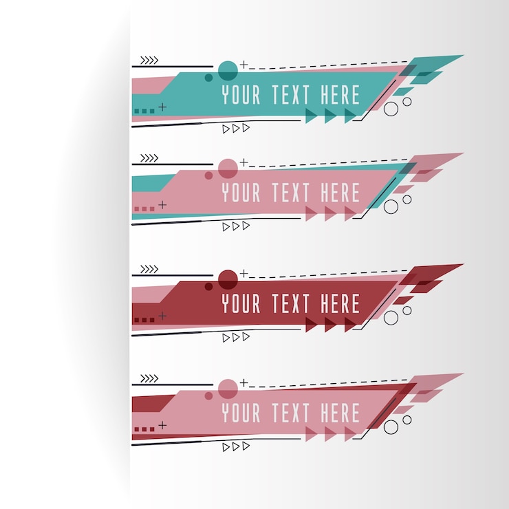 Vector horizontal business banner templates and retro colored.