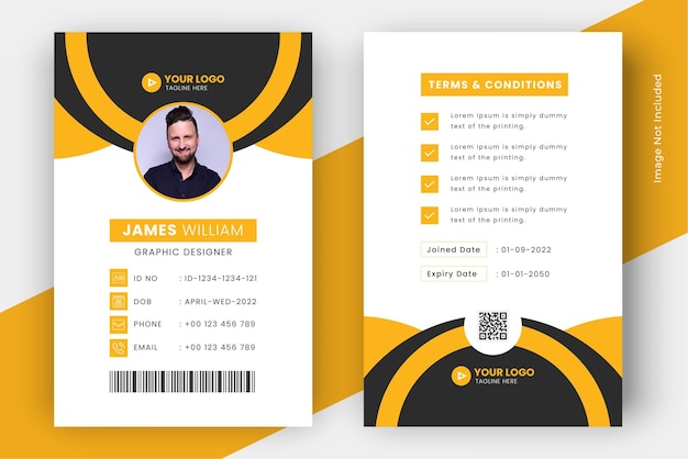 Horizontal business card template