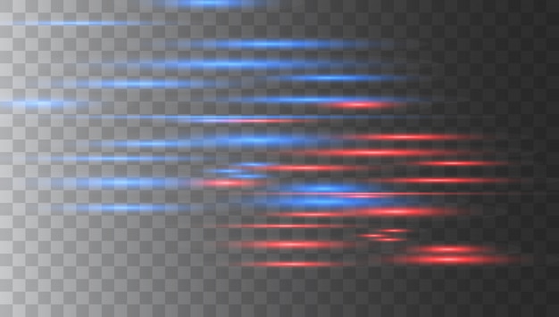 Vector horizontal lens flares