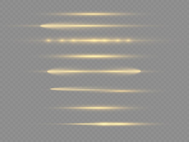 Horizontal light rays