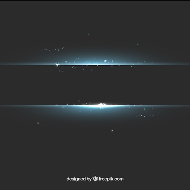 Vector horizontal lights background