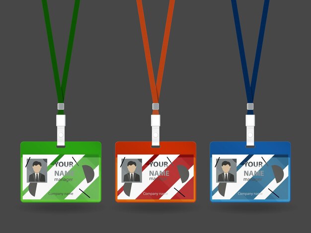 Horizontal Name Tags Set