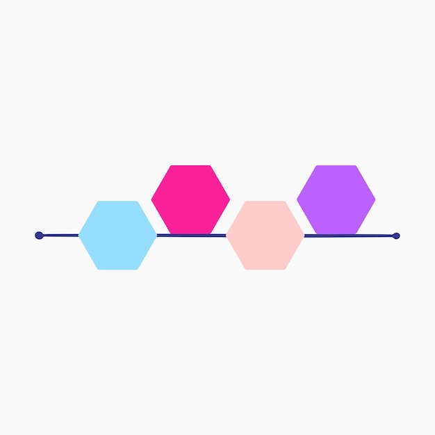 Horizontal timeline diagram illustration