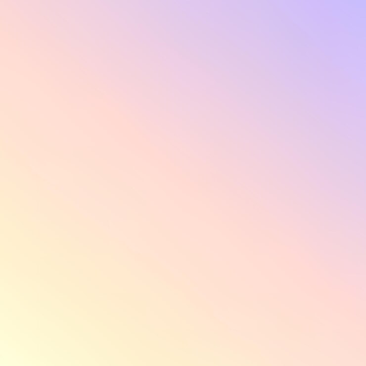 Horizontal Vector Gradient Background with Delicate Pastel Shades in Pink and Yellow
