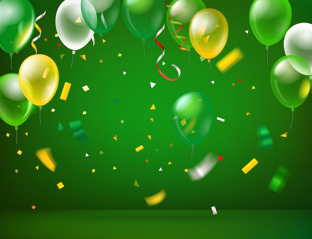 Green birthday background Vectors & Illustrations for Free Download |  Freepik