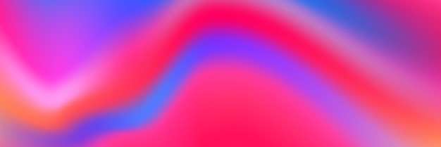 Horizontale abstracte neon paars roze oranje en blauw holografische textuurontwerp voor patroon en achtergrond