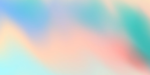 Horizontale abstracte pastel kleur hologram achtergrondontwerp