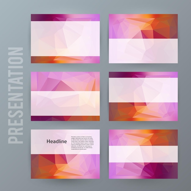 Horizontale banner achtergrond Ontwerpelement powerpoint precentation03
