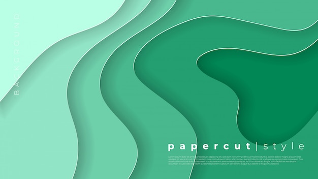 Vector horizontale banners met 3d abstracte achtergrond en papier gesneden vormen.