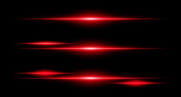 Horizontale gloeiende balken in gelaagde lay-out met gladde randen en intensiteitsgradiënten ideaal voor interface-ontwerp of sci-fi-visuals