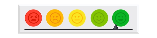 Horizontale stemmingsindicator Vectorillustratie