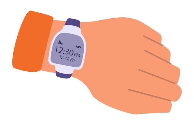 Horloge op de hand Smart horloge Hand met horloge Handhorloge