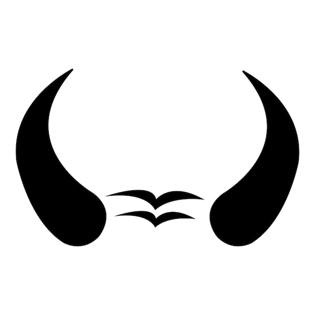 Horns icon logo vector design template