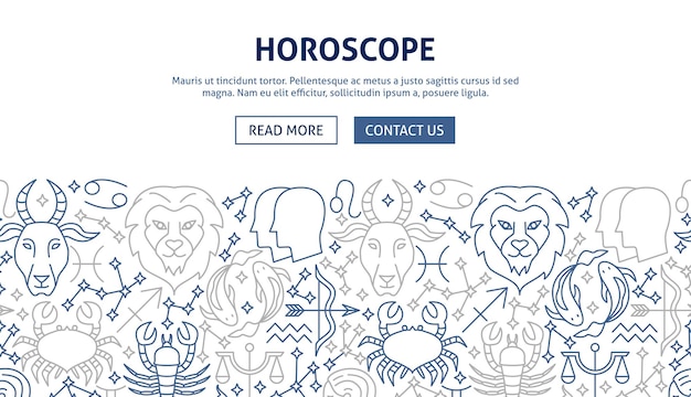 Horoscope banner design