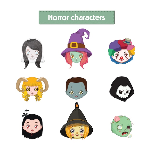 Horror character set