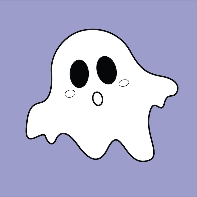 Horror Ghost Halloween Digital Stamp