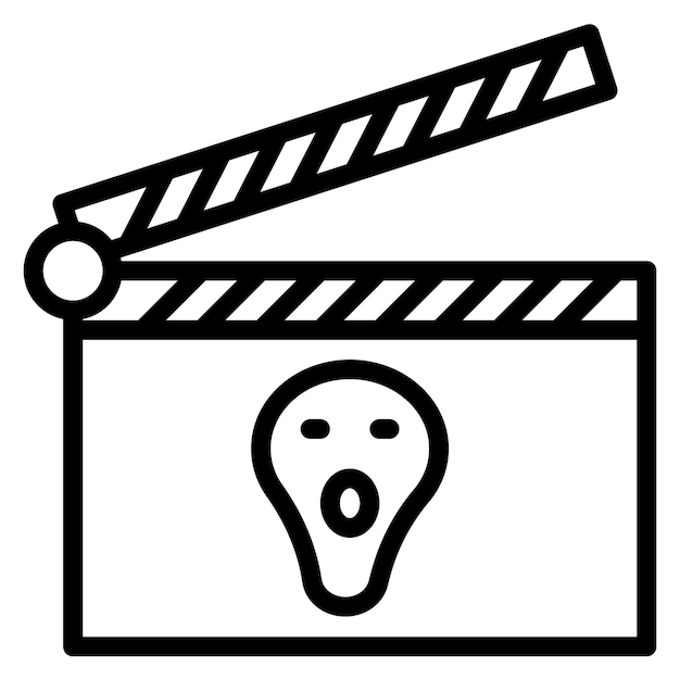 Horror icon vector afbeelding Kan worden gebruikt voor Movie Genres