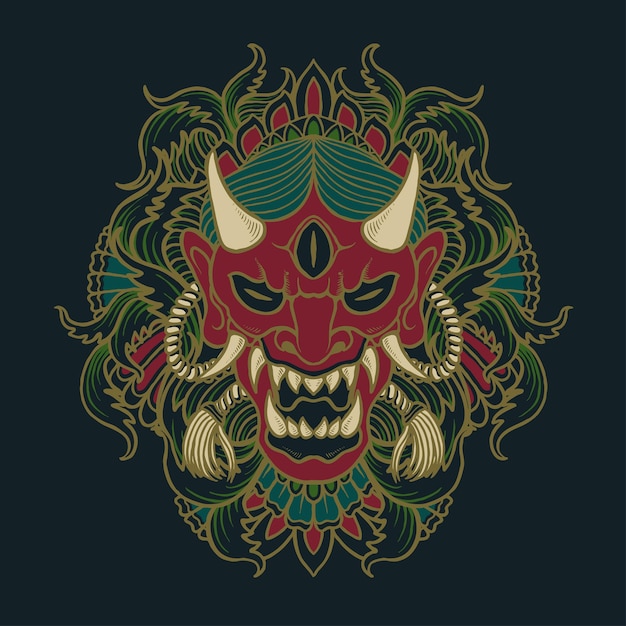 horror japanese mask