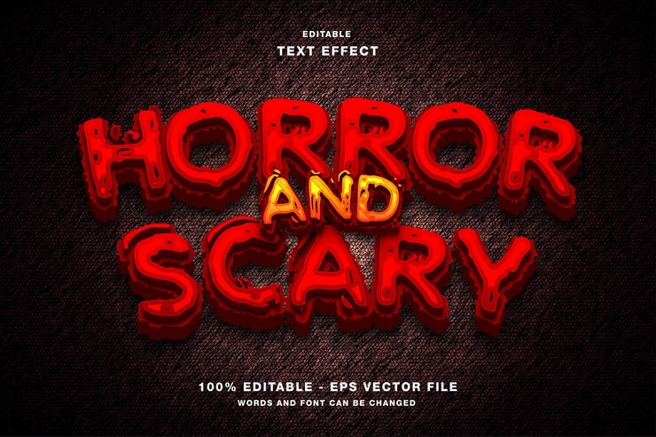 Horror and Scary Editable Text Effect