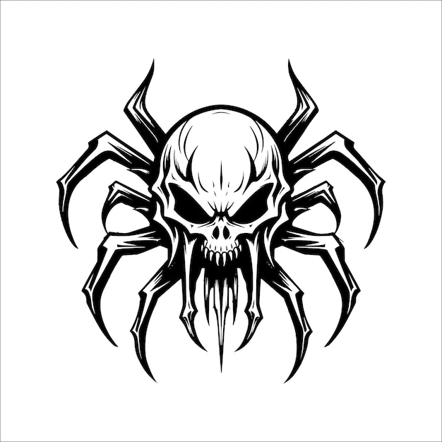 Horror Spider Vector Design