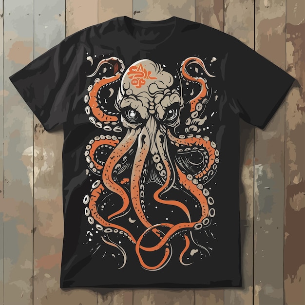 Vector horror t shirt design