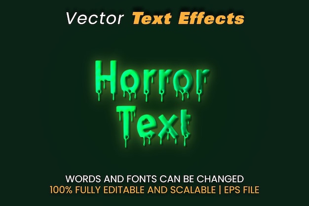 Horror Text Effects