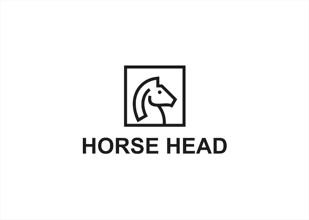 horse box logo design vector illustration