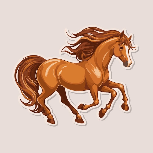 Horse cartoon vector